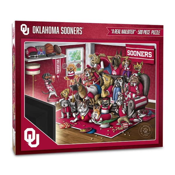 YouTheFan NCAA Oklahoma Sooners Purebred Fans Puzzle-A Real Nailbiter (500-Piece)