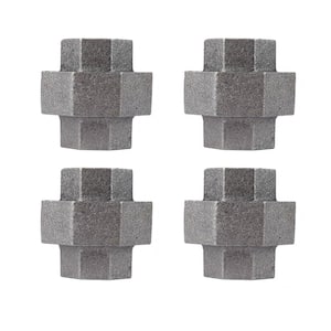 1/2 in. Black Iron Union, for Furniture Building and Regular Plumbing Applications (4-Pack)