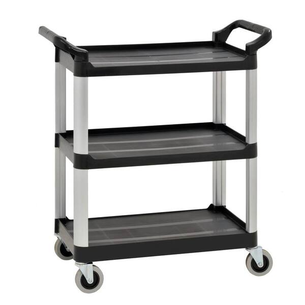 Sandusky 3-Shelf 27 in. x 17 in. Heavy Duty Utility Cart with 4 in. Casters