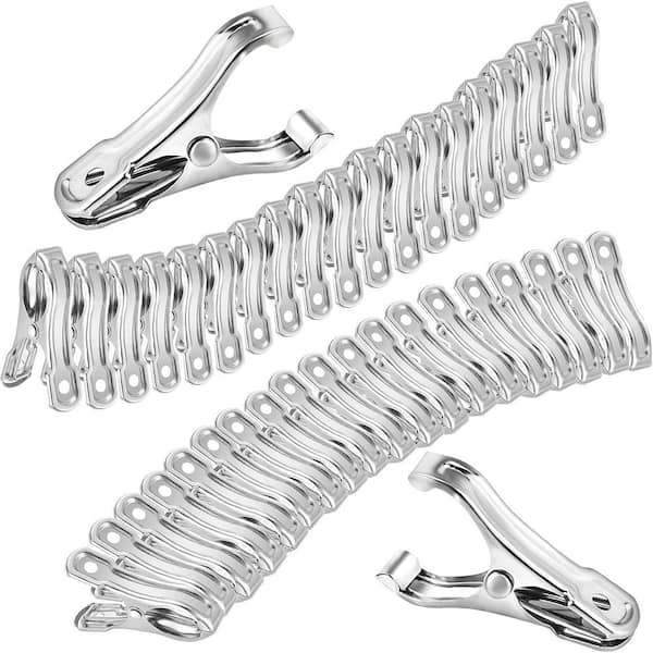 40-Pack Stainless Steel Garden Clips for Greenhouse and Shade Cloth