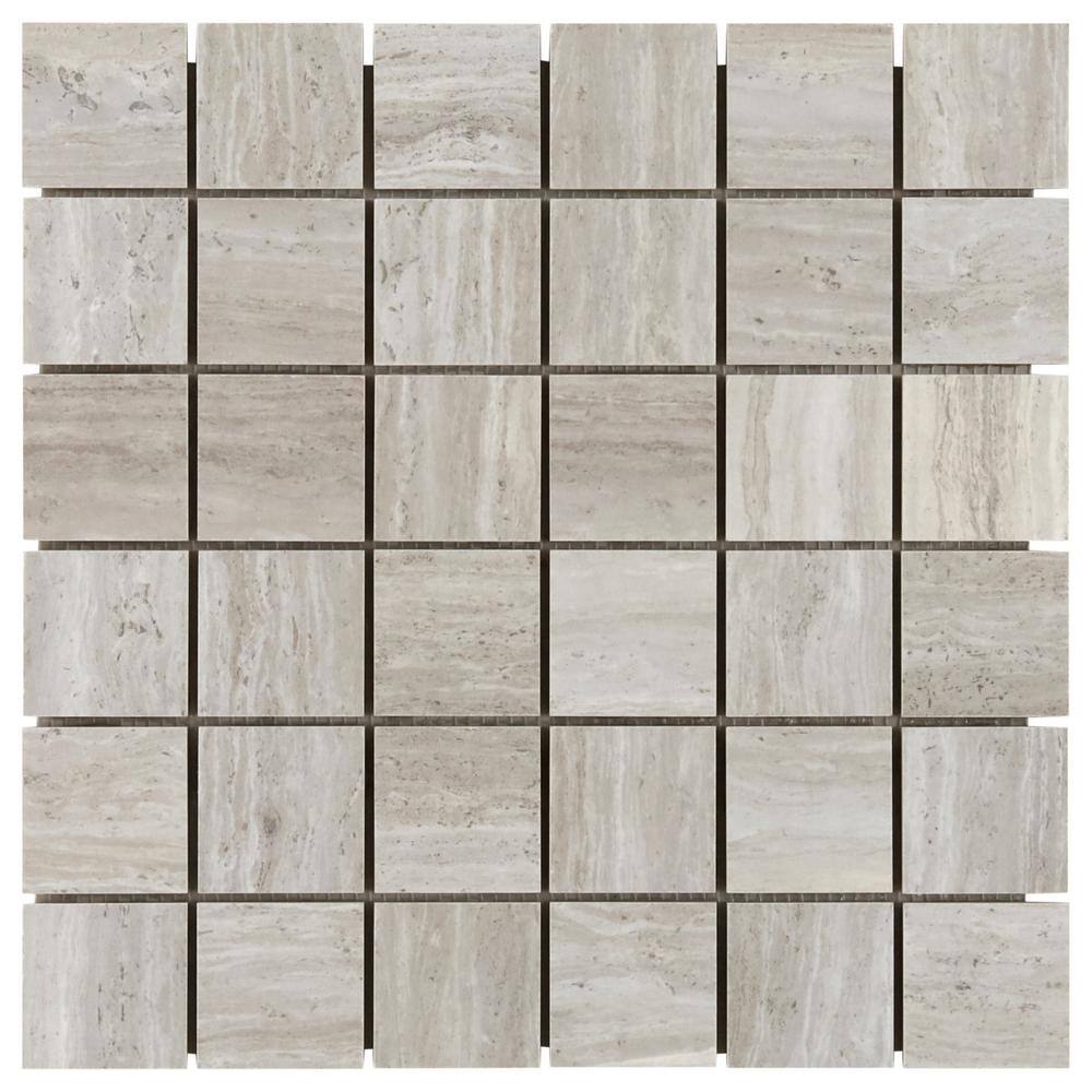 Gray Matte Porcelain Mosaic Sheet Wall & Floor Tile