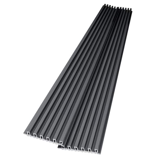 Art3d Midnight Black 0.7in. x 8-1/2 ft. x 1/2ft. Water Resistant
