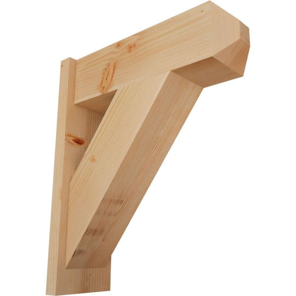 Ekena Millwork 8 in. x 26 in. x 22 in. Traditional Craftsman Smooth Douglas Fir Outlooker