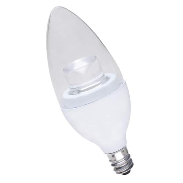 HALCO LIGHTING TECHNOLOGIES 40-Watt Equivalent 5-Watt B11 Dimmable LED Chandelier Soft White 3000K Light Bulb 80184