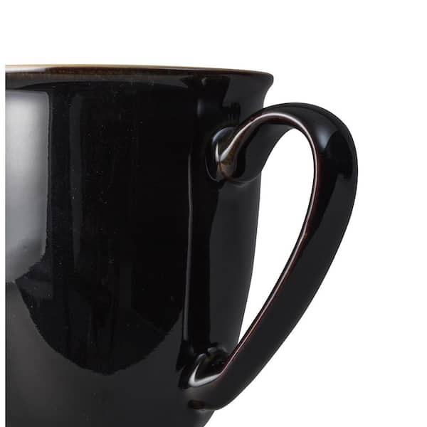 Home Basics Jumbo 22 oz. Black Ceramic Coffee Mug HDC50573 - The