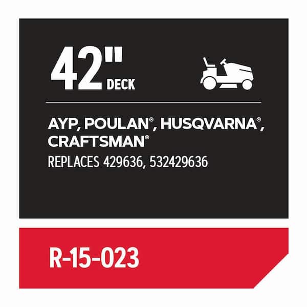 Replacement Belt for 42 in. Deck Riding Mowers, Fits AYP, Poulan, Husqvarna, Craftsman