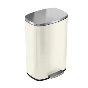 iTouchless SoftStep 16 Gal. Stainless Steel Step Trash Can and Recycle ...