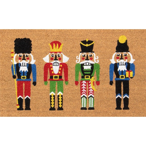 Nutcrackers 18 in. x 30 in. Coir Doormat