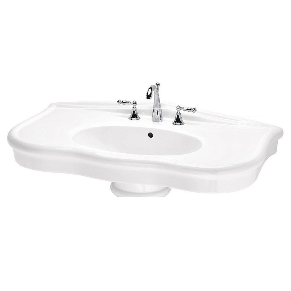 St Thomas Creations Parisian 7 In Pedestal Sink Basin In White