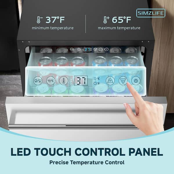 SIMZLIFE 23.5 in. 5 cu. ft. 160 Can Built-In and Standard Beverage