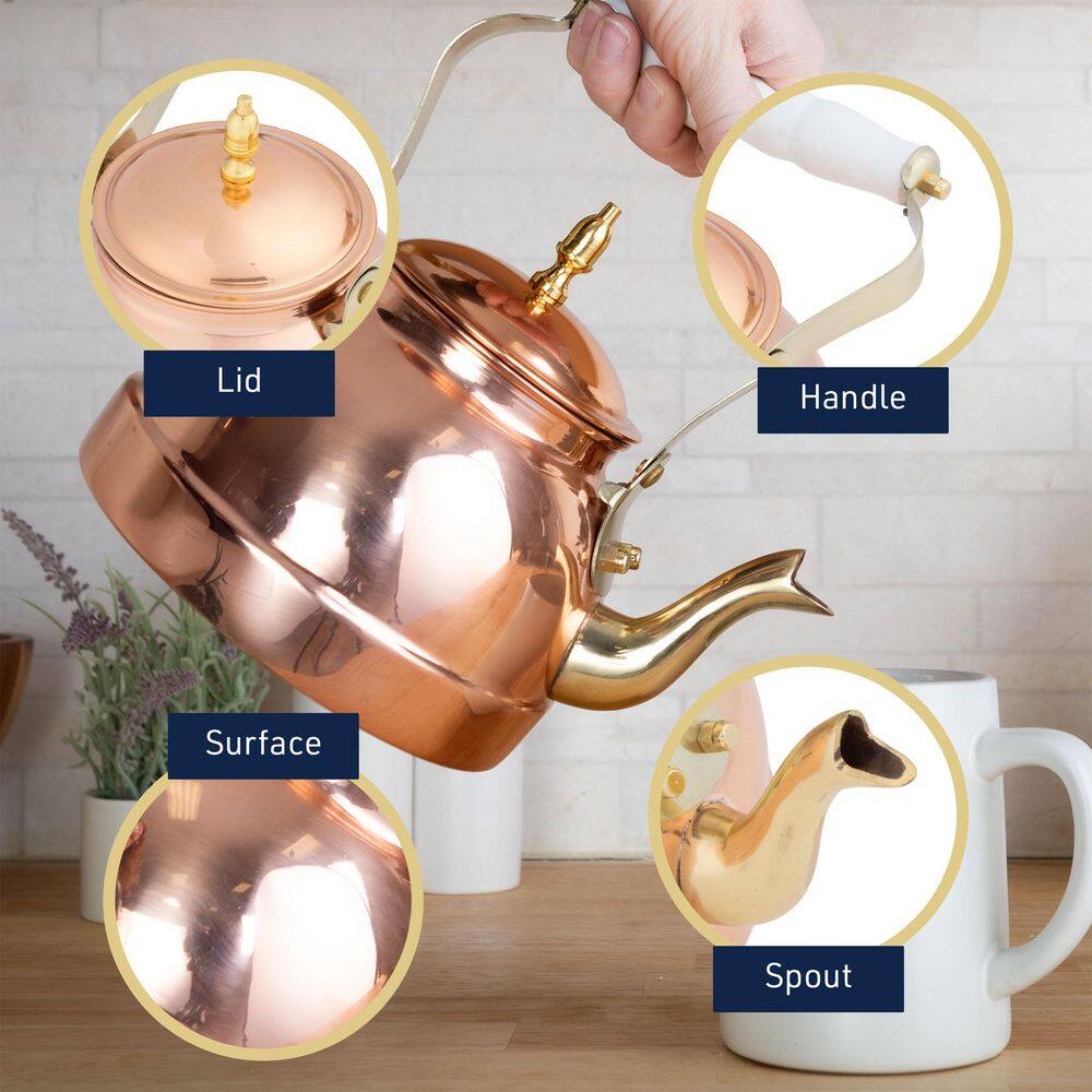 7. 25C/1. 8Q Copper Tea Kettle - Tea Kettles - thumbnail 3
