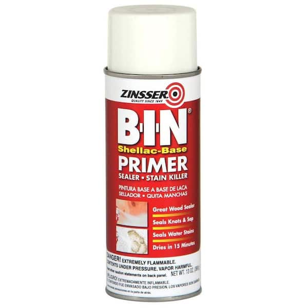 Zinsser B-I-N 13 oz. Shellac-Based White Interior/Spot Exterior Primer and Sealer Spray (6-Pack)