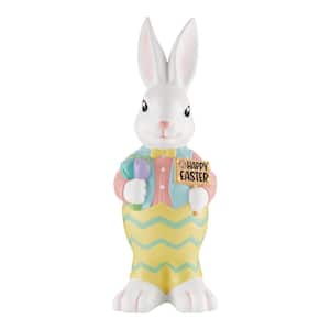 34 in. Easter Bunny Porch Greeter with LED Lights