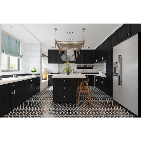 LIFEART CABINETRY LaPort Assembled 18 in. x 90 in. x 24 in. Wall Pantry with 2 Doors 6 Shelves in Dark Espresso