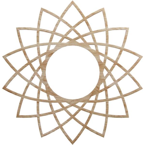 Ekena Millwork 0.25 in. x 8.5 in. x 22 in. Wood Medallion Moulding