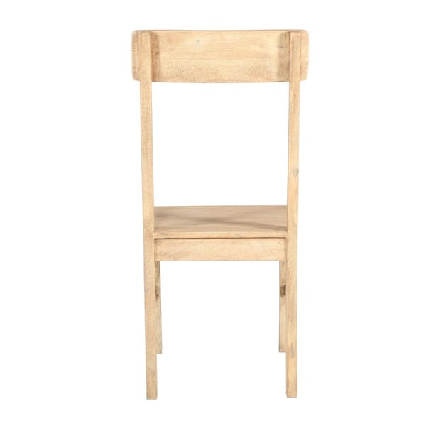Brown Mango Wood Ladder Back Dining Chair (Set of 2) by Homethreads