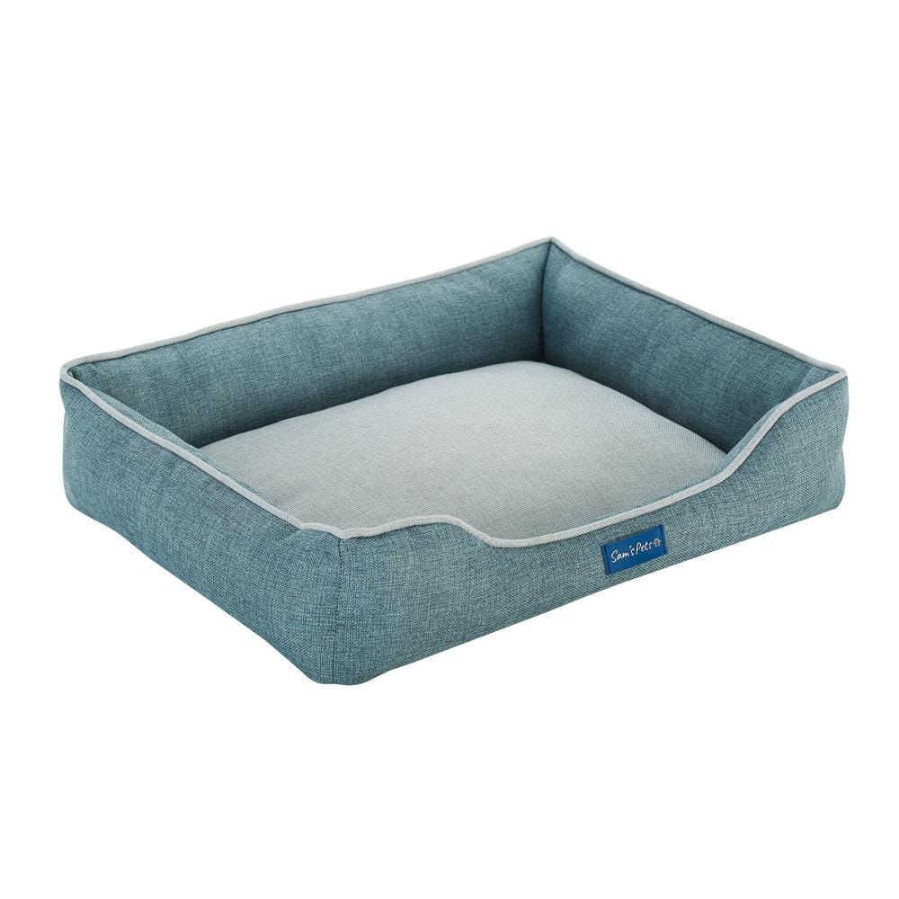 Arthur Small Teal Polyester Outdoor Dog Bed