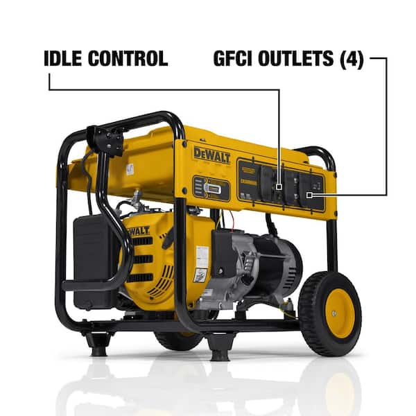 8125 / 6500- Watt Gas Powered Portable Generator with Idle Control, Covered Outlets and CO Protect -DXGNR6500