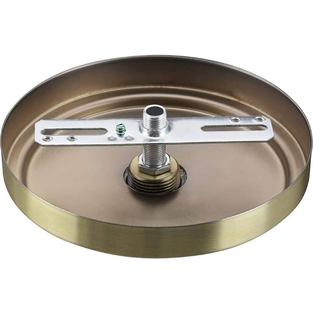 Antique Brass Chandelier Fixture Canopy Kit with Collar Loop