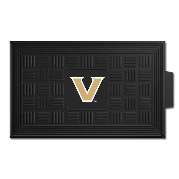 FANMATS Vanderbilt Commodores 19.5in. x 31in. Heavy Duty Vinyl Medallion Door Mat