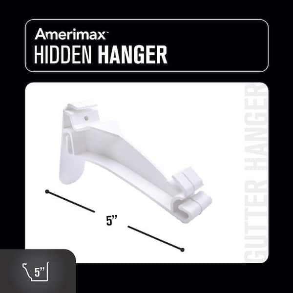 Amerimax Home Products 5 in. White Vinyl K-Style Hidden Gutter