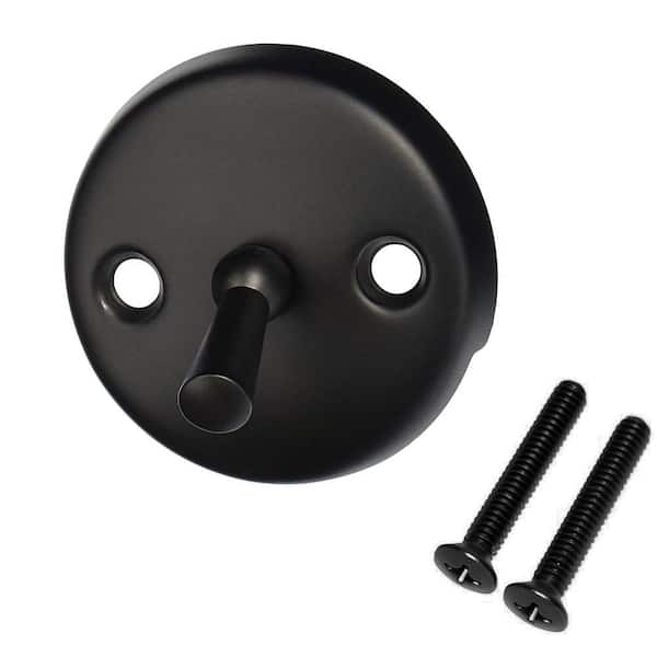 Westbrass Trip Lever Overflow Faceplate in Matte Black