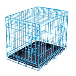 24 in. Blue Cage Plus Black Tray
