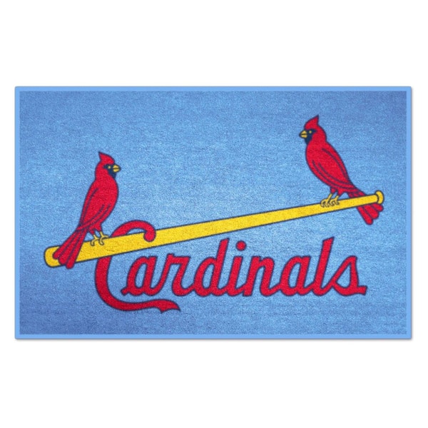 St. Louis Cardinals Light Blue 1 ft. 7 in. x 2 ft. 6 in. Starter Area Rug