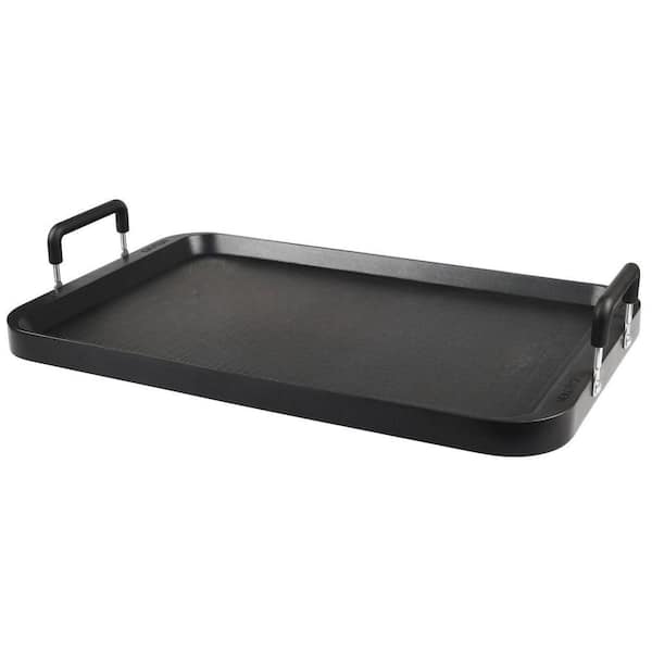 Non-Stick Aluminum Griddle Pan 17 in. x 10.5 in. Ceramic Coating Dishwasher Safe Gas Electric Cooktop Compatible