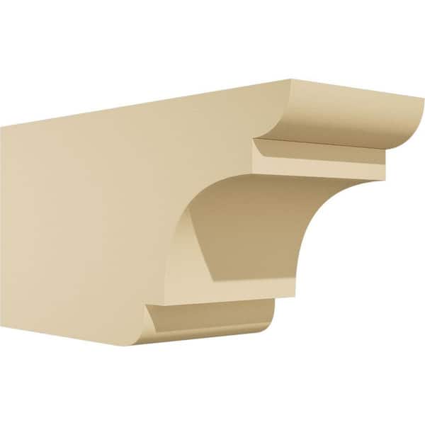 Ekena Millwork Standard New Brighton 6 in. W x 8 in. H x 16 in. D Signature Urethane Rafter Tail Outlooker