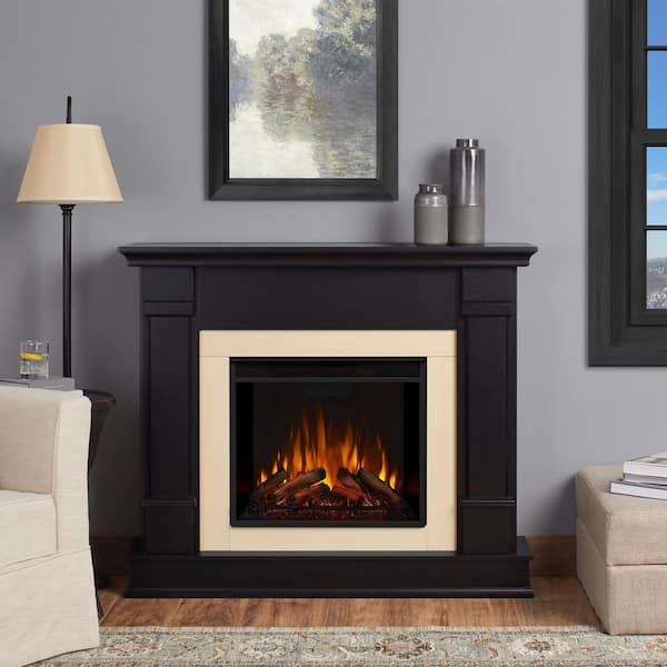 Real Flame Silverton 48 in. Electric Fireplace in BlackG8600EB The
