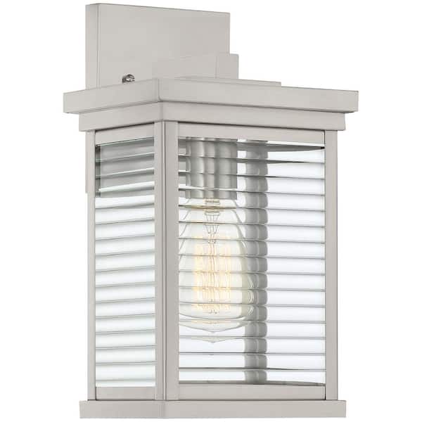 Quoizel Gardner 1-Light Stainless Steel Outdoor Wall Lantern Sconce
