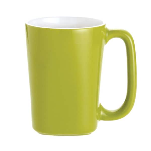 Rachael Ray Round and Square 4-Piece Mug Set in Green Apple