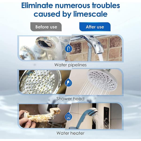 AP431 AP430SS Whole House Scale Inhibitor Filter, Heater Softener System, Prevent Scale, Extra 3-Replacement Cartridge
