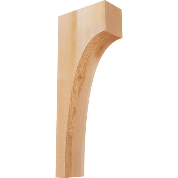 Ekena Millwork 3-1/2 in. x 8 in. x 20 in. Western Red Cedar Huntington Smooth Corbel