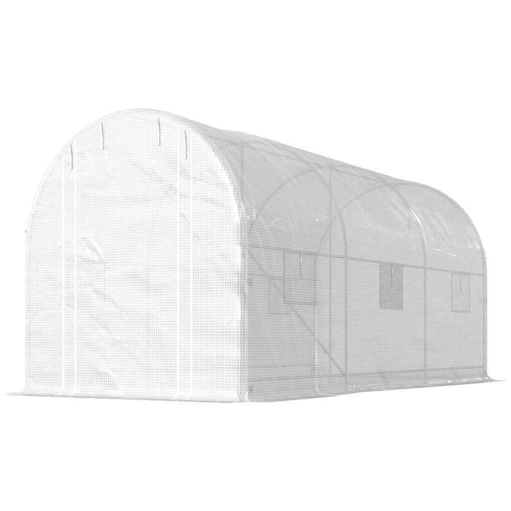 78.3 in. W x 175.6 in. D x 78.7 in. H White Outdoor Walk-in Greenhouse price history on PriceWatchPro