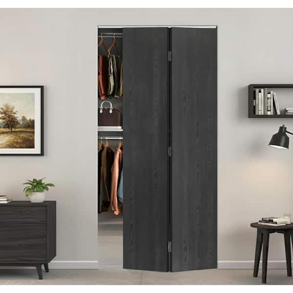 CALHOME 36 in. x 90 in. x 3/4 in. Thickness Hollow Core Black