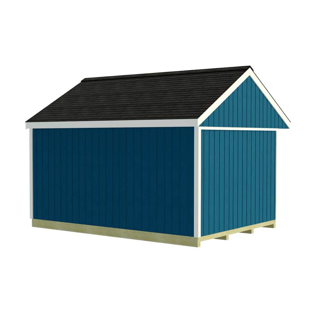 Northwood 10' x 14' Brown Wood Storage Shed Kit with Windows