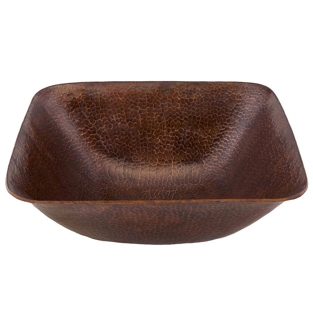 アナベベ　銅滴　含金銀銅製　重さ約5.4㎏　共箱　V　8661A Premier Copper Products Square Hammered Copper Vessel Sink in Oil