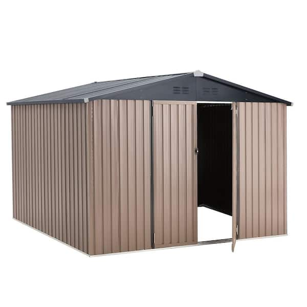 Have A Question About AECOJOY 8 Ft. W X 10 Ft. D Metal Shed With Double ...