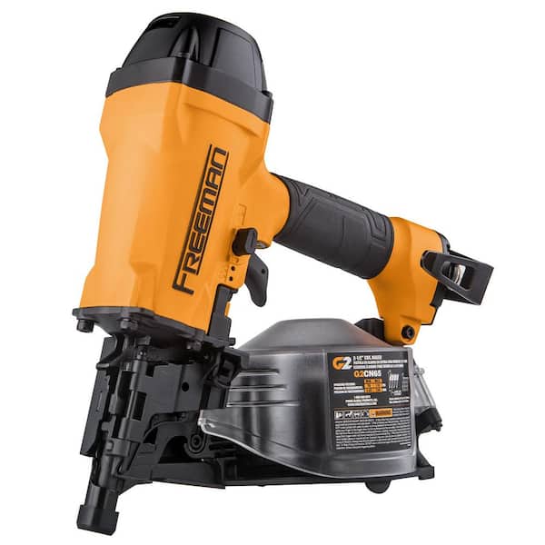 Freeman 2nd Generation Pneumatic 15 Degree 2-1/2 in. Coil Siding Nailer with Metal Belt Hook and 1/4 in. NPT Air Connector
