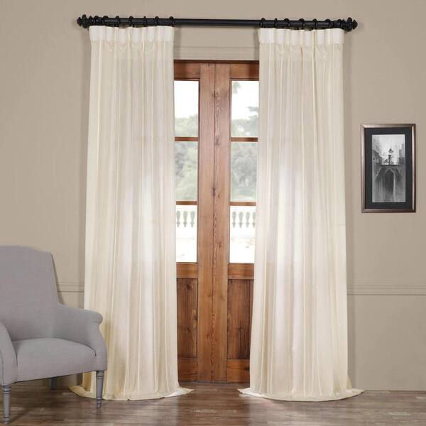Exclusive Fabrics Furnishings Aruba White Striped Rod Pocket Sheer Curtain 50 In W X 96 L Shch Hc66083 The Home Depot Exclusive Fabrics Furnishings Aruba, 96 Inch White Curtains