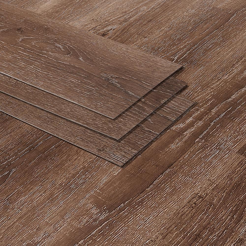 Metro Oak Brown 6'' x 48'' Waterproof Vinyl Plank Flooring