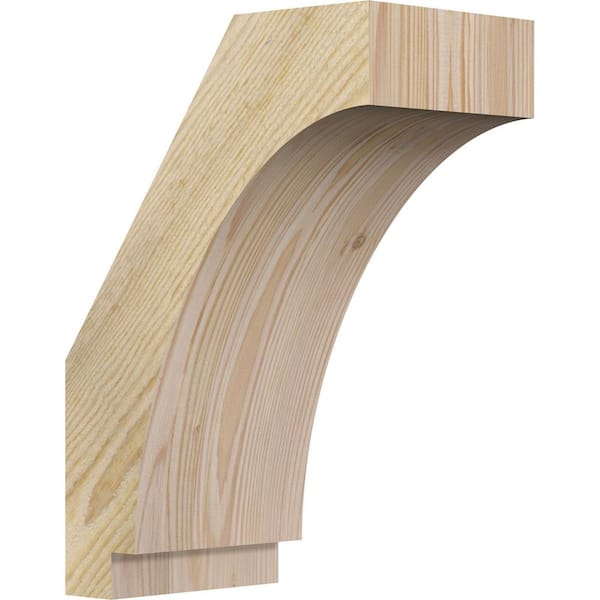 Ekena Millwork 6"W x 10"D x 14"H Imperial Rough Sawn Knee Brace, Douglas Fir