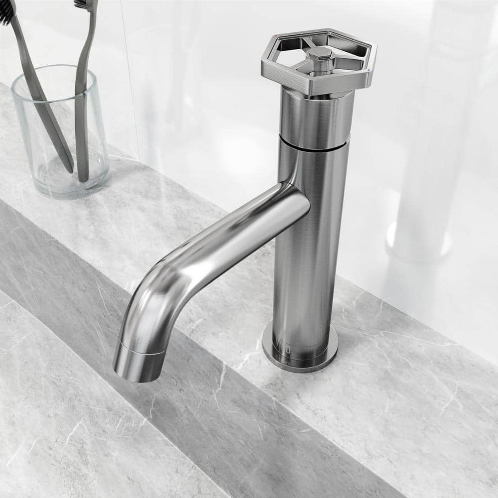 Ruxton Brushed Nickel Single Handle Bathroom Faucet