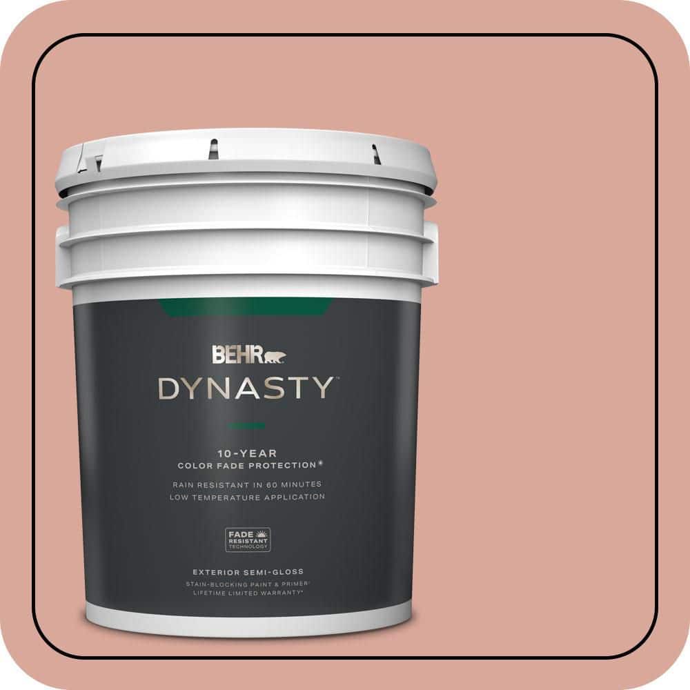 5 gal. #PMD-70 Cottage Rose Semi-Gloss Exterior Stain-Blocking Paint & Primer product image for price tracking