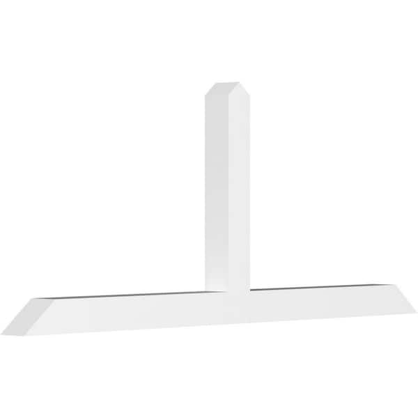 Ekena Millwork Portland 72 in. W x 30 in. H x 4 in. D Signature Polyurethane Bracket