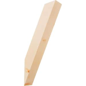 3 1/2''W x 12''D x 24''H Traditional Smooth Knee Brace, Douglas Fir