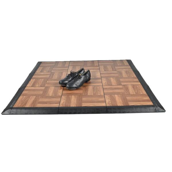Greatmats Tap Dance Floor Kit | 4x4 ft x 5/8 inch | Tap Dance Flooring Tiles | with Borders | Easy DIY Portable Dance Flooring | Various Wood Colors
