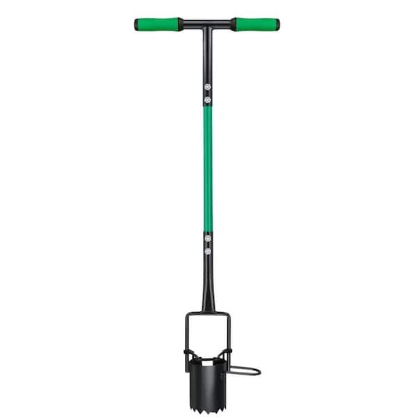 5-in-1 39 in. Heavy Duty Bulb Planter Long Handle for Digging, Weeding, Soil Sampler, Transplanting, Sod Plugger